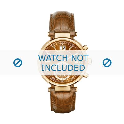 Horlogeband Michael Kors MK2424 Croco leder Cognac 12mm