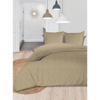 SOLEIL d'OCRE Boheme dekbedovertrek - Gewassen microfiber - 220 x 240 cm - Linnen - thumbnail