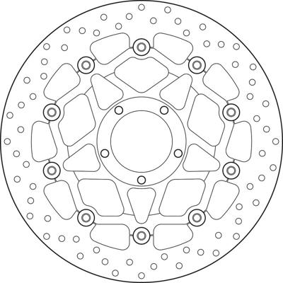 BREMBO Serie Oro remschijf, remschijven voor de moto, zwevend 78B408A4 BREMBO Serie Oro remschijf, remschijven voor de moto, zwevend 78B408A4