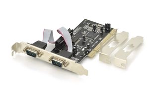 Digitus Controller 2 poorten Seriële interfacekaart Serieel (9-pol.) PCI
