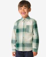 HEMA Kinderoverhemd ruiten groen (groen)