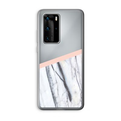 A touch of peach: Huawei P40 Pro Transparant Hoesje