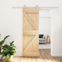 Schuifdeur met beslag 70x210 cm massief grenenhout