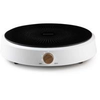 Inductiekookplaat - DOMO - DO30112IP - 2000 W - 1 pit - Rond wit design
