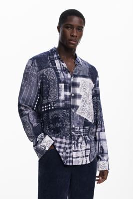 Paisley-overhemd - BLUE - XL
