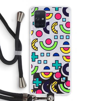 8-bit N°6: Samsung Galaxy A71 Transparant Hoesje met koord