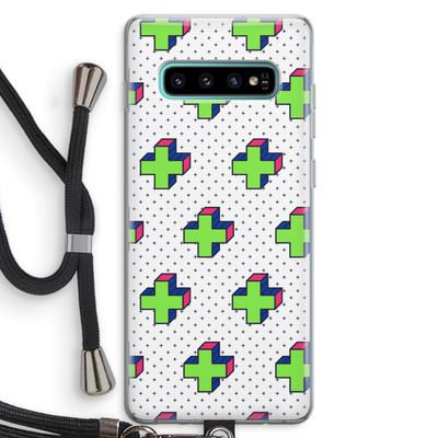 8-bit N°10: Samsung Galaxy S10 Plus Transparant Hoesje met koord