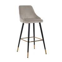 Barstoel Imani khaki velvet