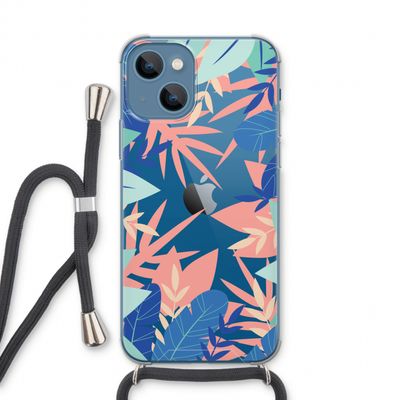 Tropisch: iPhone 13 Transparant Hoesje met koord