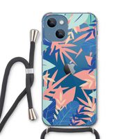 Tropisch: iPhone 13 Transparant Hoesje met koord