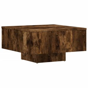 vidaXL Salontafel 60x60x31,5 cm bewerkt hout gerookt eikenkleurig