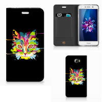 Huawei Y5 2 | Y6 Compact Magnet Case Cat Color - thumbnail