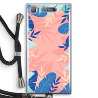 Tropisch: Sony Xperia XZ1 Transparant Hoesje met koord