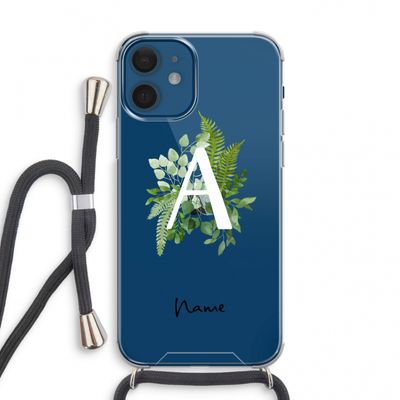 Green Brush: iPhone 12 mini Transparant Hoesje met koord