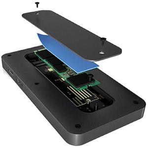 ICY BOX IB-DK2108M-C, USB Type-C® Notebook DockingStation mit NVMe Einschub, USB 3.2 (Ge USB-C dockingstation Geschikt voor merk: Universeel