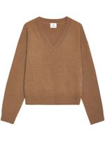 ANINE BING Lee V-neck cashmere jumper - Marron