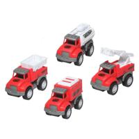 Set minivrachtwagens Rood
