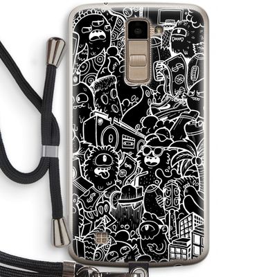 Vexx Black City : LG K10 (2016) Transparant Hoesje met koord