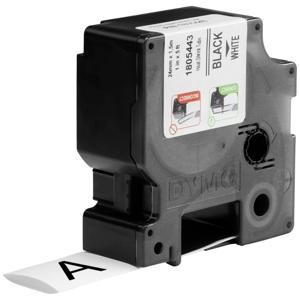 Labeltape krimpkous DYMO IND RHINO 1805443 Polyolefine Tapekleur: Wit Tekstkleur:Zwart 24 mm 1.5 m