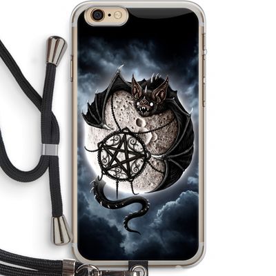 Volle maan: iPhone 6 PLUS / 6S PLUS Transparant Hoesje met koord