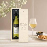 Wijn in gegraveerde kist - Maison de la Surprise - Sauvignon Blanc