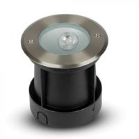 LED Grondspot Oblique buiten - 20° Stralingshoek - 4000K neutraal wit - 8W 350lm - Tuinspot - Oprit - RVS - IP67 waterdicht