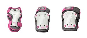 Roces 3-Delige Beschermset Jr Roze/Wit - S