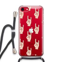 Rock: iPhone SE 2020 Transparant Hoesje met koord