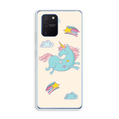 Vliegende eenhoorn: Samsung Galaxy Note 10 Lite Transparant Hoesje