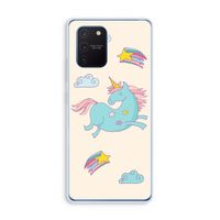 Vliegende eenhoorn: Samsung Galaxy Note 10 Lite Transparant Hoesje