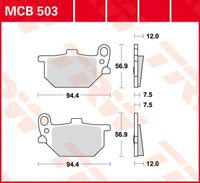 TRW Remblokken, en remschoenen voor de moto, MCB503 Allround organisch - thumbnail