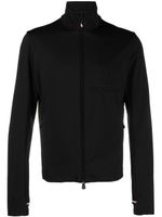 Moncler Grenoble cardigan zippé à col montant - Noir