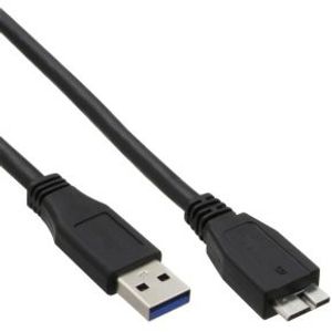 InLine 35405 USB-kabel 0,5 m USB 3.2 Gen 1 (3.1 Gen 1) USB A Micro-USB B Zwart