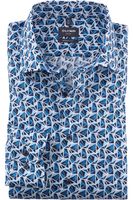 OLYMP Luxor Modern Fit Overhemd blauw/wit, Motief
