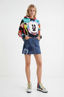 Minirok met patch van Mickey Mouse - BLUE - 36 Minirok met patch van Mickey Mouse - BLUE - 36