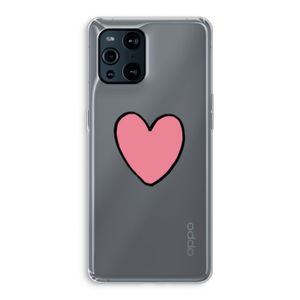 Hartje: Oppo Find X3 Transparant Hoesje