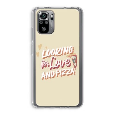 Pizza is the answer: Xiaomi Redmi Note 10S Transparant Hoesje