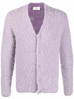 AMI Paris cardigan en polaire à col v - Violet