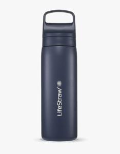 LifeStraw Go 2.0 Stainless Steel Water Filter Bottle - 500 ml - Aegean Sea Blue