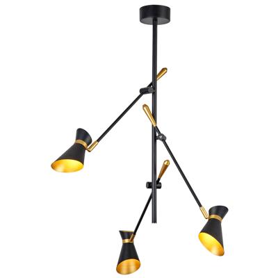 Hanglamp Diablo Spotlight 3Lt LED - Matt Black Metal