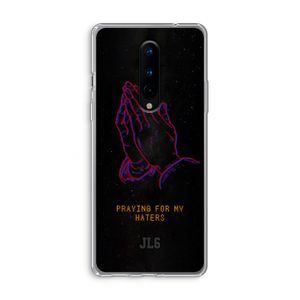 Praying For My Haters: OnePlus 8 Transparant Hoesje