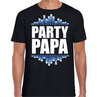 Party papa fun tekst  / verjaardag t-shirt zwart voor heren 2XL  -