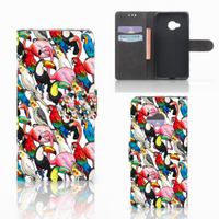 HTC U Play Telefoonhoesje met Pasjes Birds - thumbnail