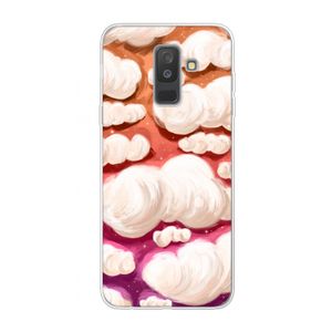 Katoen Wolken: Samsung Galaxy A6 Plus (2018) Transparant Hoesje