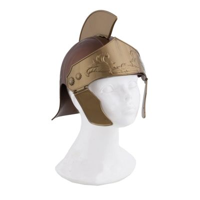 Romeinse helm in het goud
