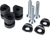 Basil Mik side - studs - set van 3 stuks - zwart