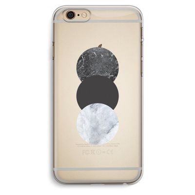 Marmeren cirkels: iPhone 6 Plus / 6S Plus Transparant Hoesje