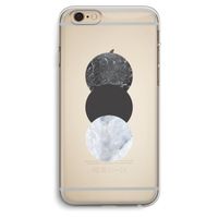 Marmeren cirkels: iPhone 6 Plus / 6S Plus Transparant Hoesje