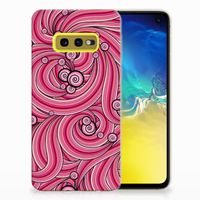 Samsung Galaxy S10e Hoesje maken Swirl Pink