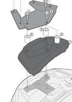 GIVI Bevestigingskit special rack, Motorspecifieke bagage, SR3104KIT